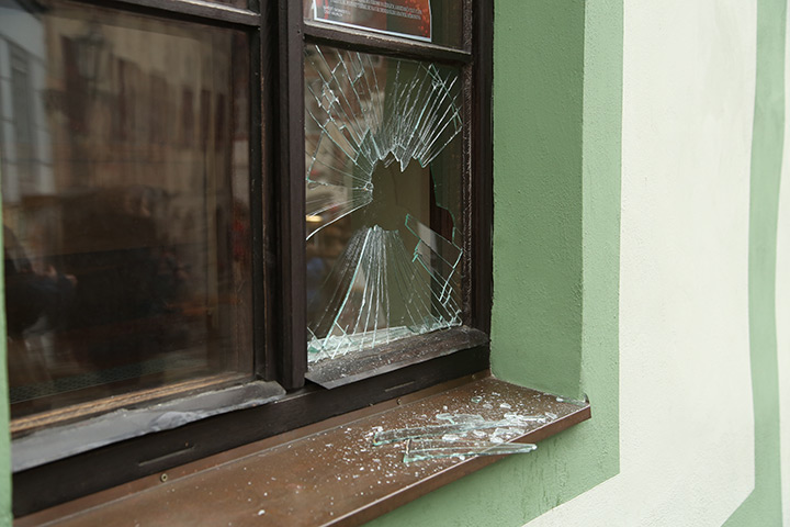 A2B Glass are able to board up broken windows while they are being repaired in Frome.